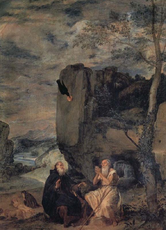 Diego Velazquez St.Anthony Abbot and St.Paul the Hermit china oil painting image
